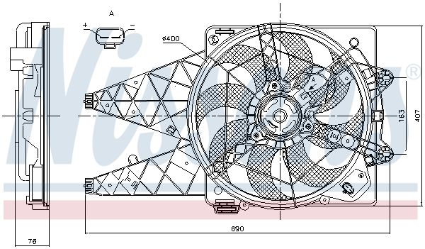 Ventilateur, refroidissement du moteur