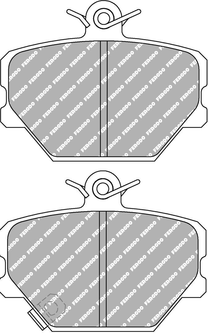 set placute frana,frana disc FERODO RACING DS PERFORMANCE FDS1162