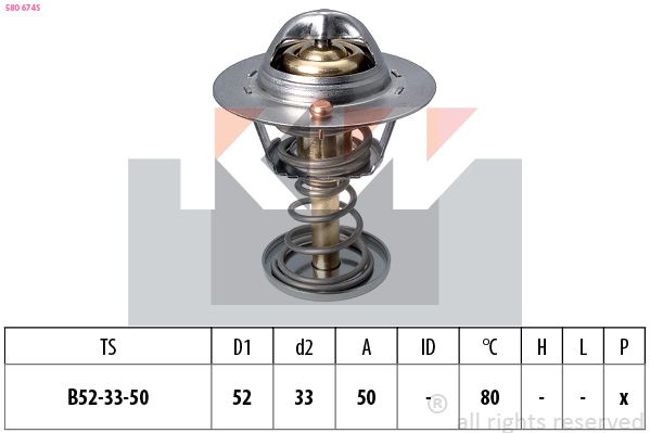 Termostat, środek chłodzący KW 580 674S