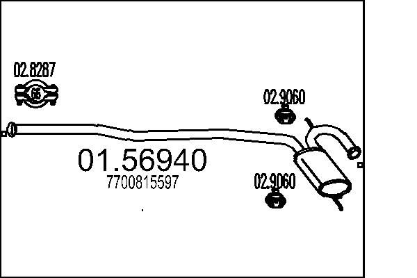 Tłumik środkowy MTS 01.56940