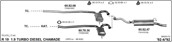 Układ wydechowy IMASAF 566000179