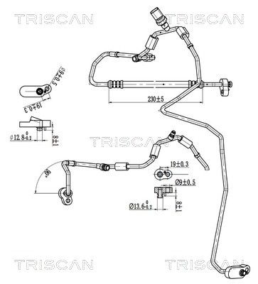 conducta presiune variabila,aer conditionat TRISCAN 9010 29067