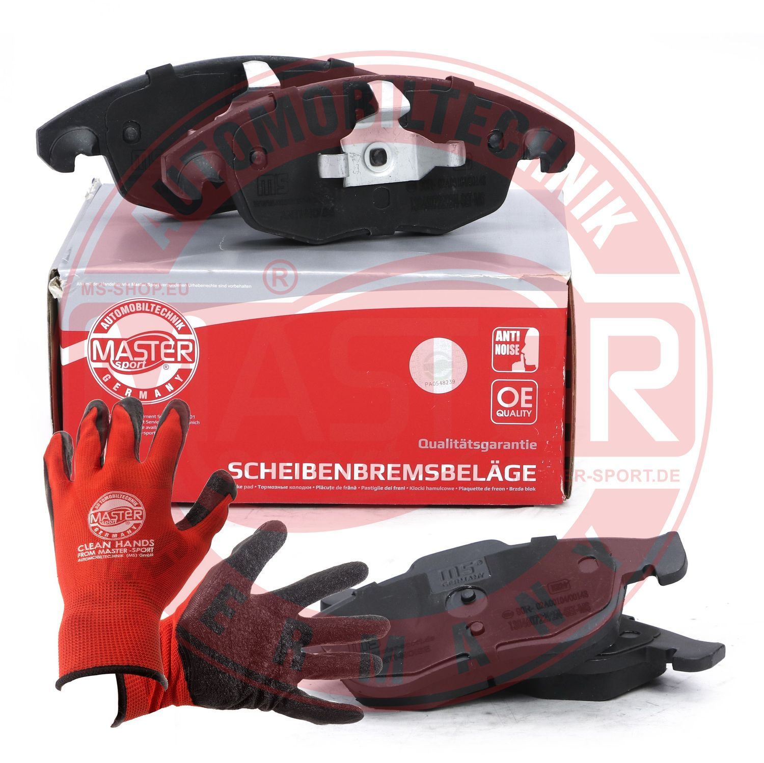 Zestaw klocków hamulcowych, hamulce tarczowe MASTER-SPORT GERMANY 13046072292N-SET-MSP