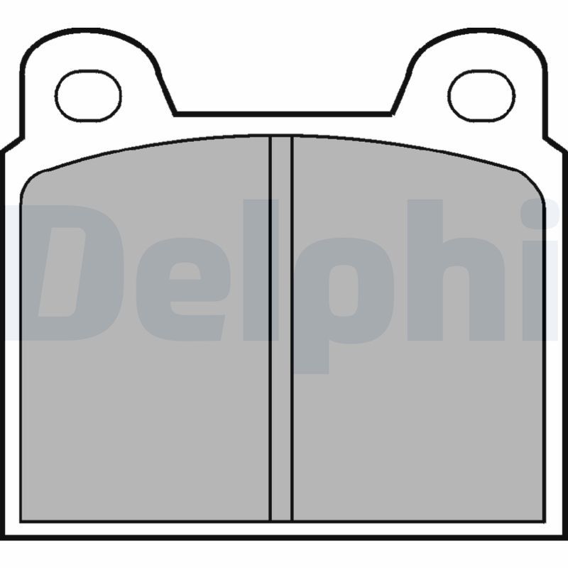 Sada brzdových platničiek kotúčovej brzdy DELPHI LP20