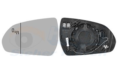 Sticla oglinda, oglinda retrovizoare exterioara VAN WEZEL 8254835