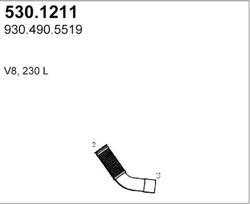 Racord evacuare ASSO 530.1211