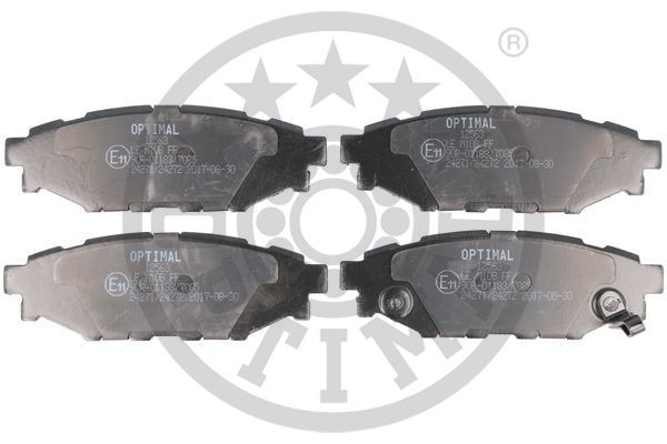 Zestaw klocków hamulcowych, hamulce tarczowe OPTIMAL BP-12563