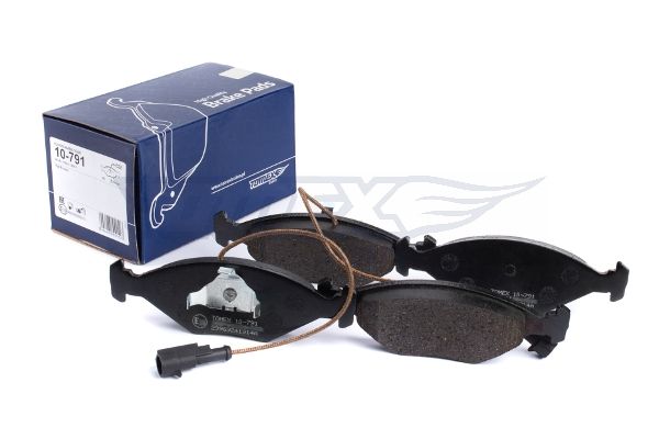 Levně Sada brzdových destiček, kotoučová brzda TOMEX Brakes 10-791