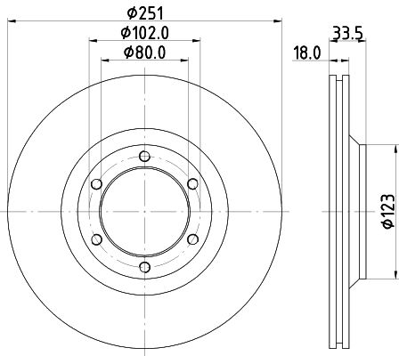 Tarcza hamulcowa MINTEX MDC620