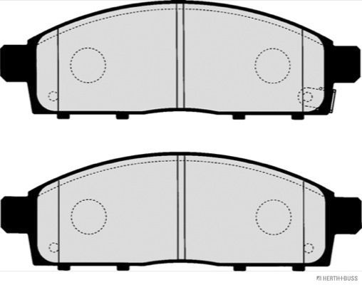 Levně Sada brzdových destiček, kotoučová brzda HERTH+BUSS JAKOPARTS J3605065