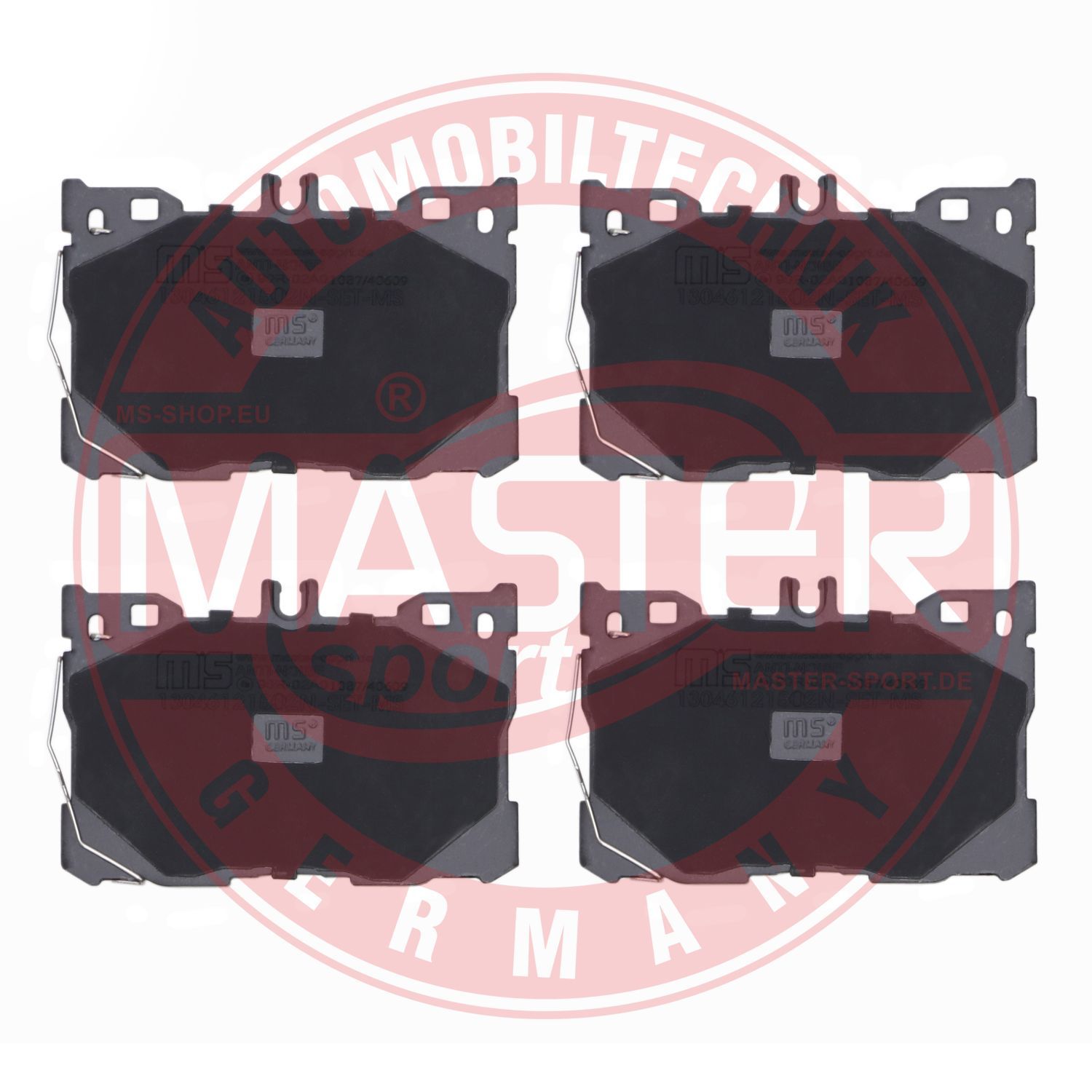 Zestaw klocków hamulcowych, hamulce tarczowe MASTER-SPORT GERMANY 13046121502N-SET-MS