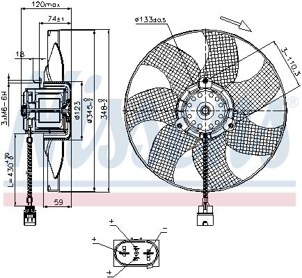 Ventilateur, refroidissement du moteur