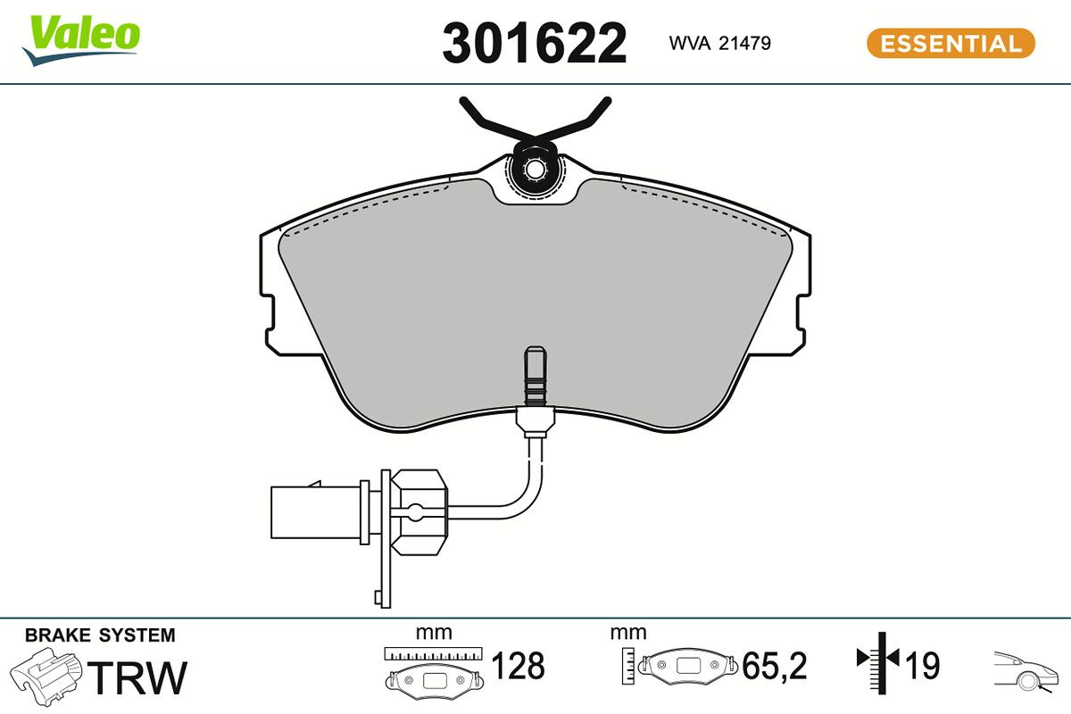 Комплект тормозных колодок, дисковый тормоз