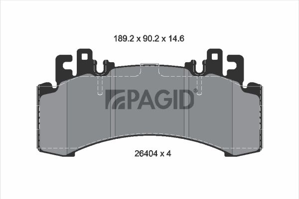 Zestaw klocków hamulcowych, hamulce tarczowe PAGID T3191N