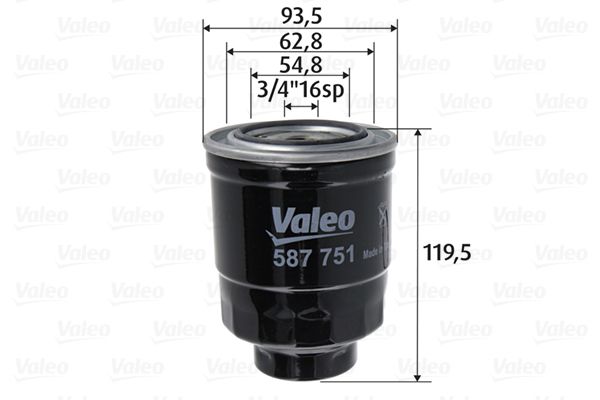 Palivový filter VALEO 587751
