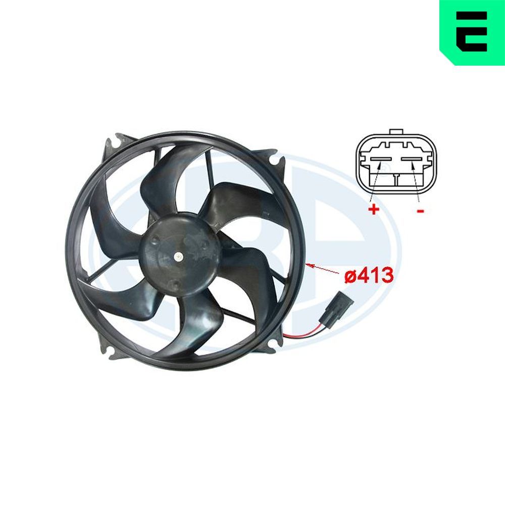 Ventilator, radiator ERA 352006