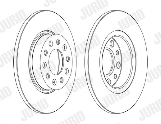 Tarcza hamulcowa JURID 562301JC