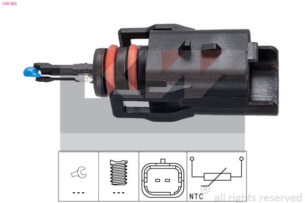 Czujnik, temperatura paliwa KW 530 392