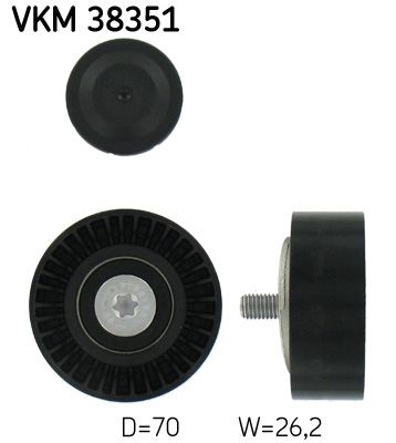 Vratná/vodiaca kladka rebrovaného klinového remeňa SKF VKM 38351