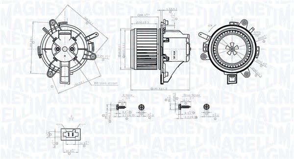 Wentylator wewnętrzny MAGNETI MARELLI 069412779010