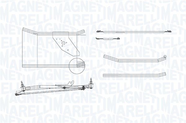 Napęd wycieraczek MAGNETI MARELLI 085570760010