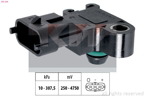 Czujnik ciśnienia powietrza, adaptacja wysokościowa KW 493 244