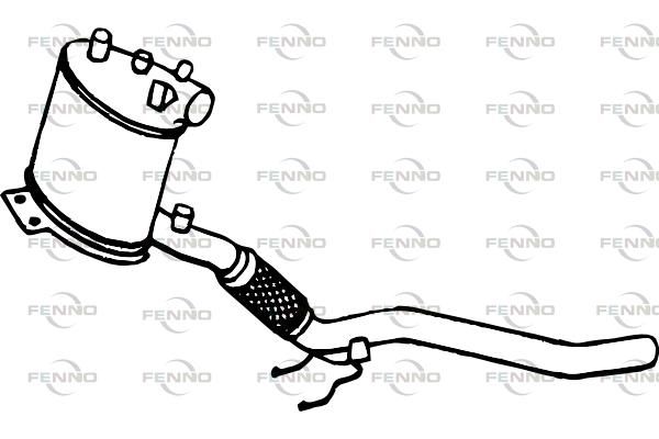 Filtr sadzy / filtr cząstek stałych, układ wydechowy FENNO 3C0254701RX