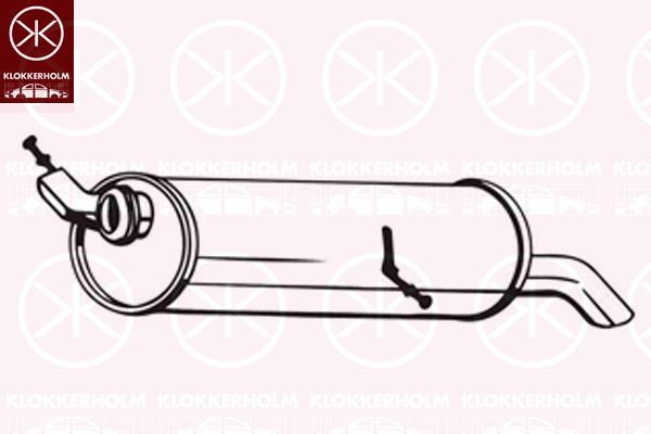 Tłumik końcowy KLOKKERHOLM 135-709