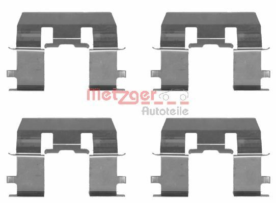 Set accesorii, placute frana METZGER 109-1281