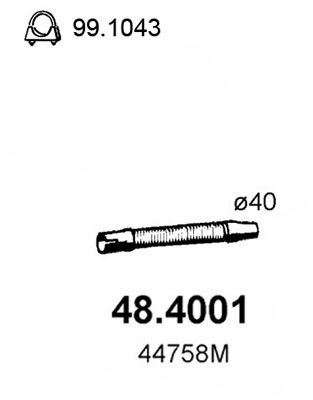 Rura wydechowa ASSO 48.4001