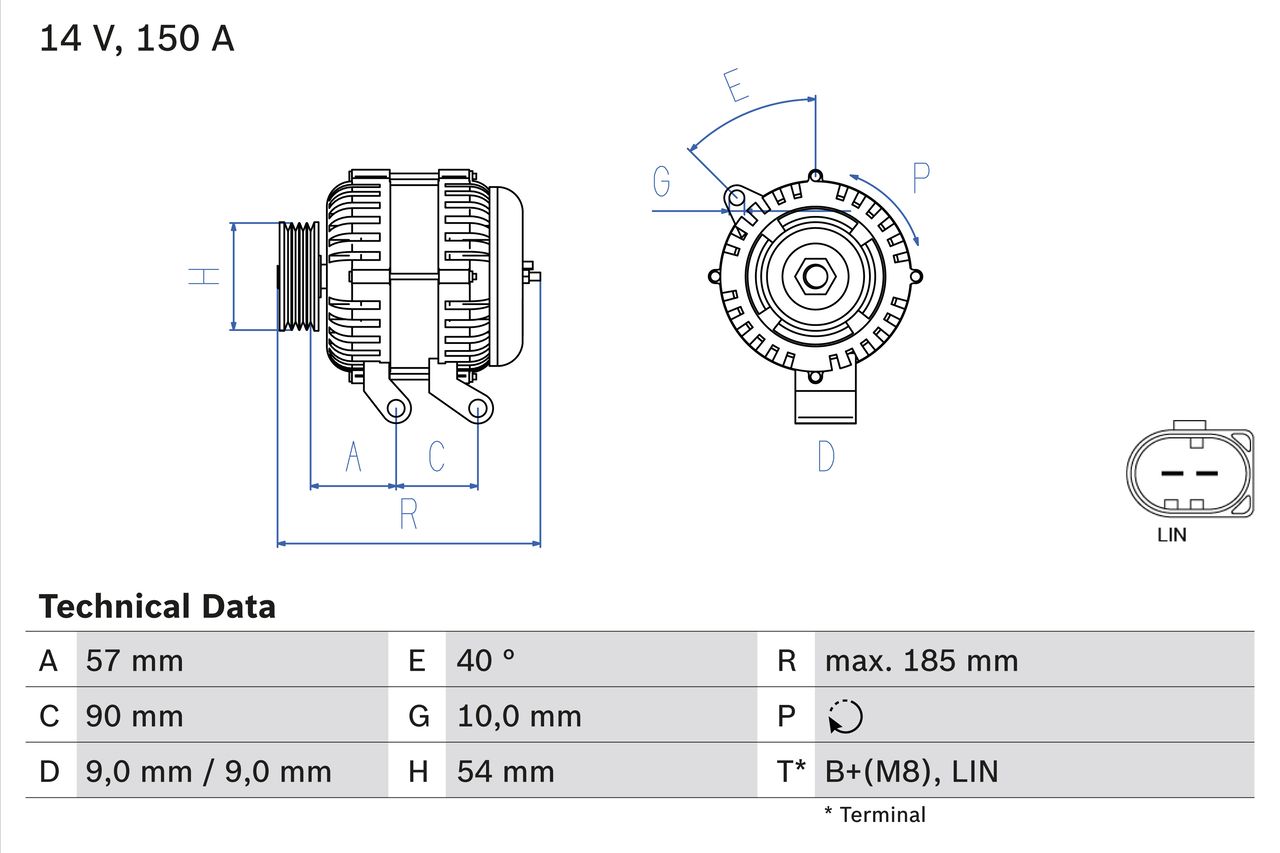 Alternátor BOSCH 0 986 047 930