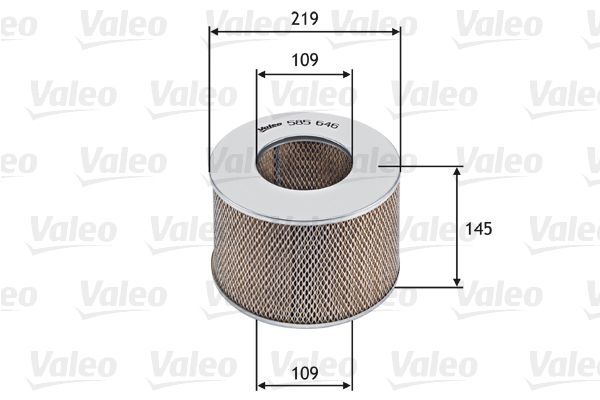 Vzduchový filter VALEO 585646