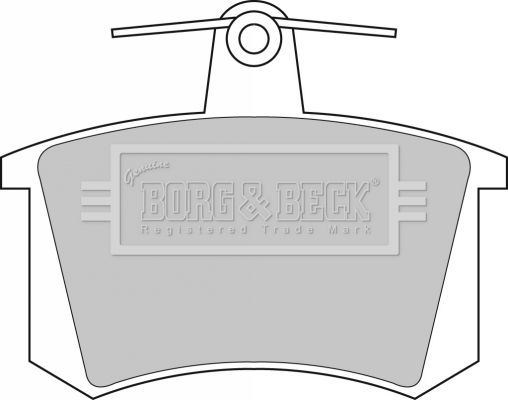 Zestaw klocków hamulcowych, hamulce tarczowe BORG & BECK BBP1503