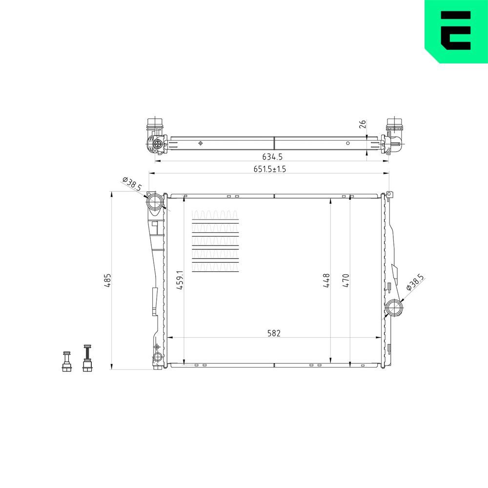 Radiator, racire motor ERA 673015