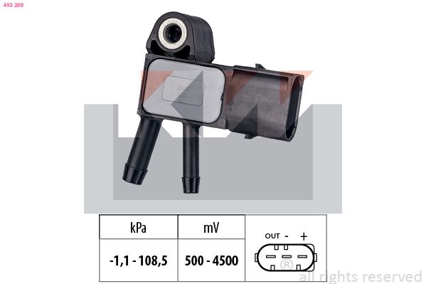 Czujnik ciśnienia powietrza, adaptacja wysokościowa KW 493 269
