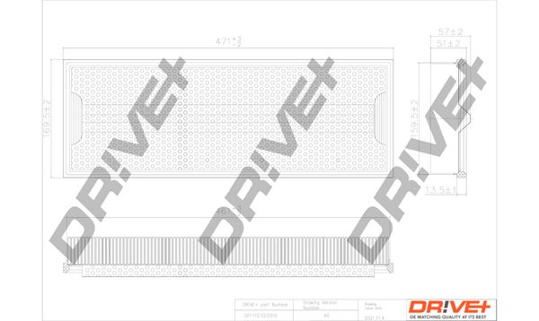 Filtr powietrza DR!VE+ DP1110.10.0310