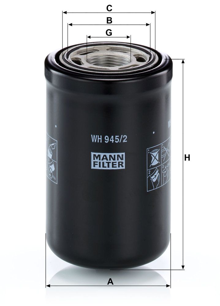 Levně Hydraulický filtr, automatická převodovka MANN-FILTER WH 945/2