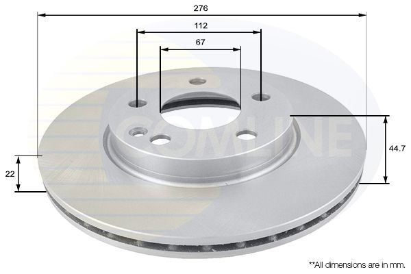 Tarcza hamulcowa COMLINE ADC1642V