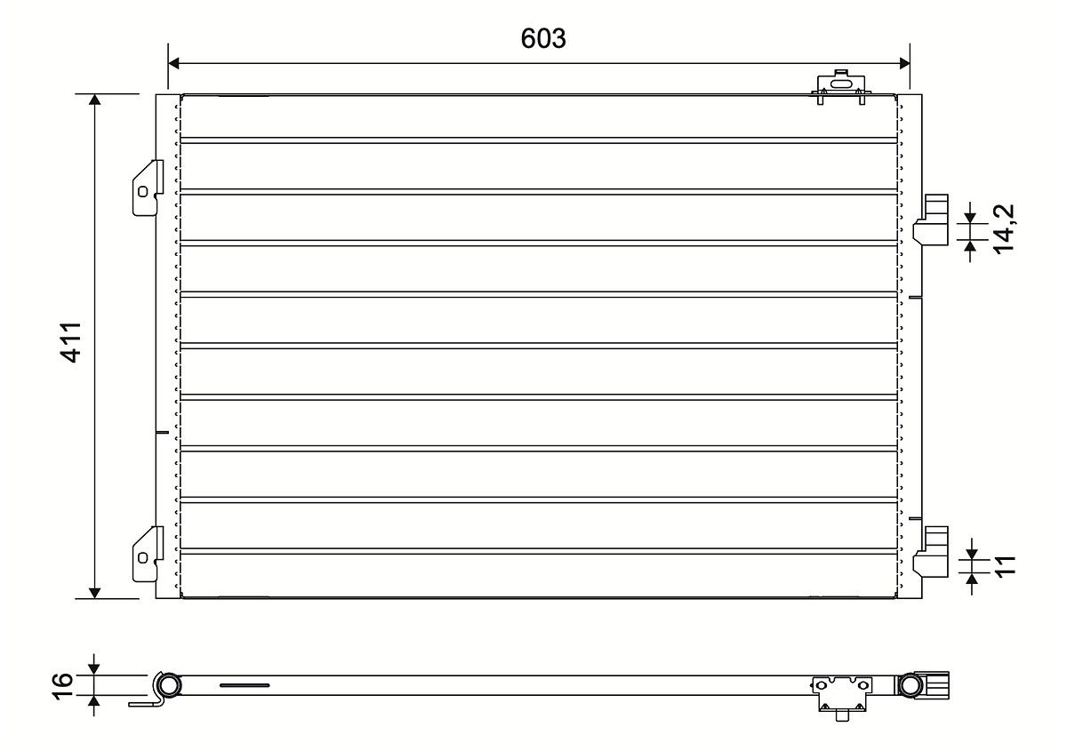 Condensator, climatizare VALEO 817646