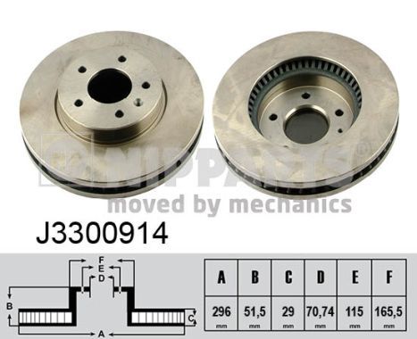 Disc frana NIPPARTS J3300914