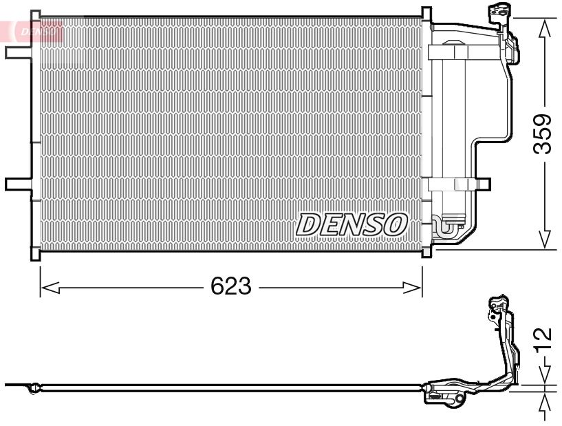Condensator, climatizare DENSO DCN44011