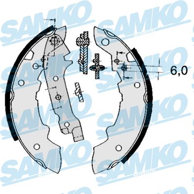 Zestaw szczęk hamulcowych SAMKO 84470