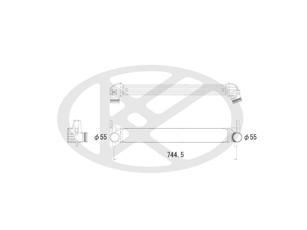 Intercooler, compresor KOYORAD IA450166