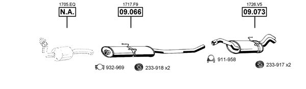 Układ wydechowy ASMET CI091710