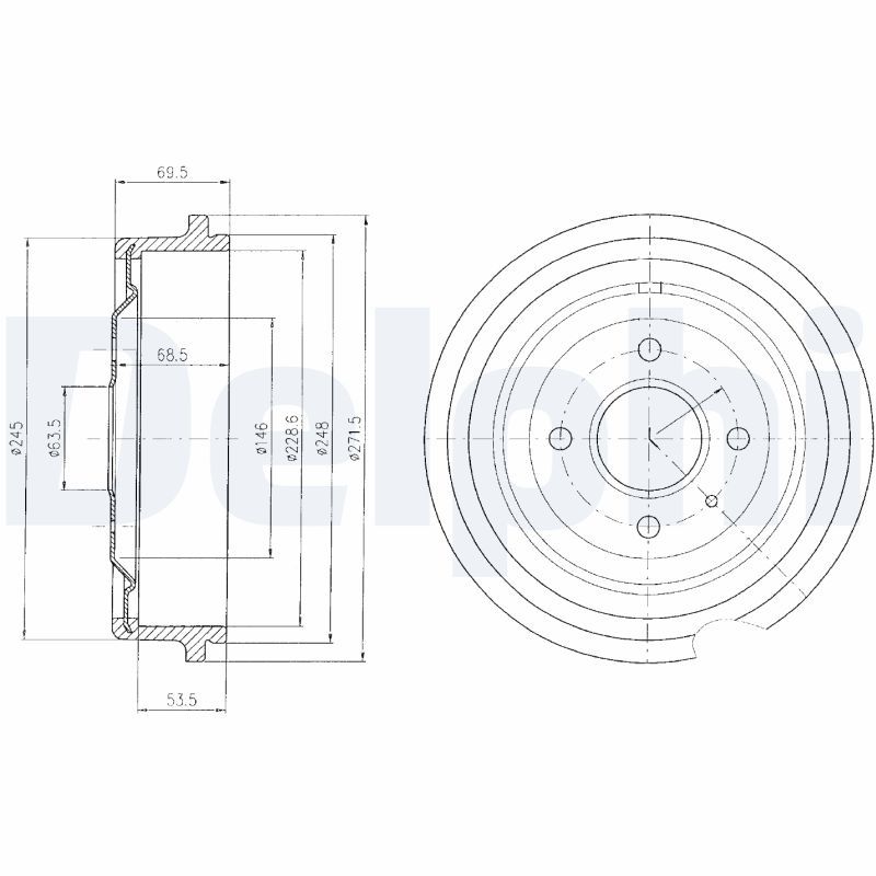 Bęben hamulcowy DELPHI BF52