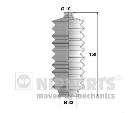 Zestaw osłon, układ kierowniczy NIPPARTS J2856000
