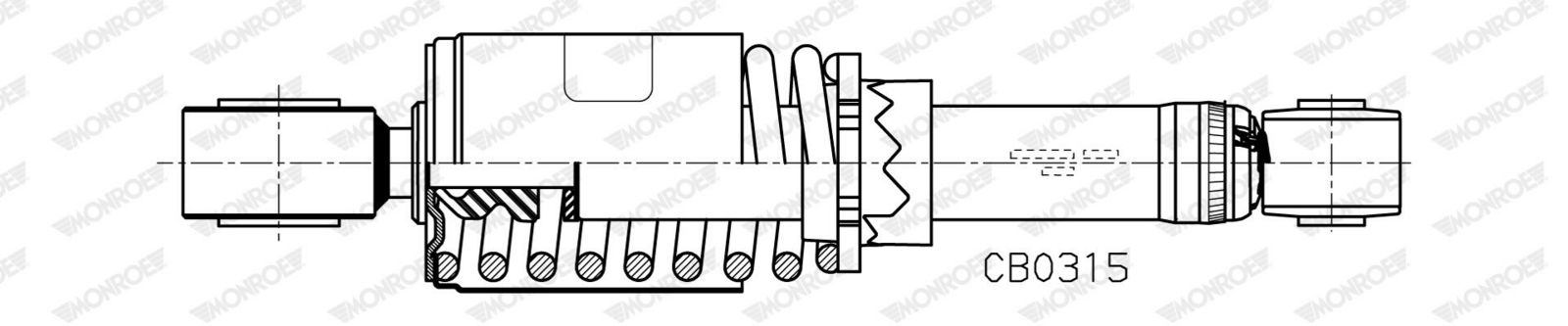 Amortizor, suspensie cabina MONROE CB0315