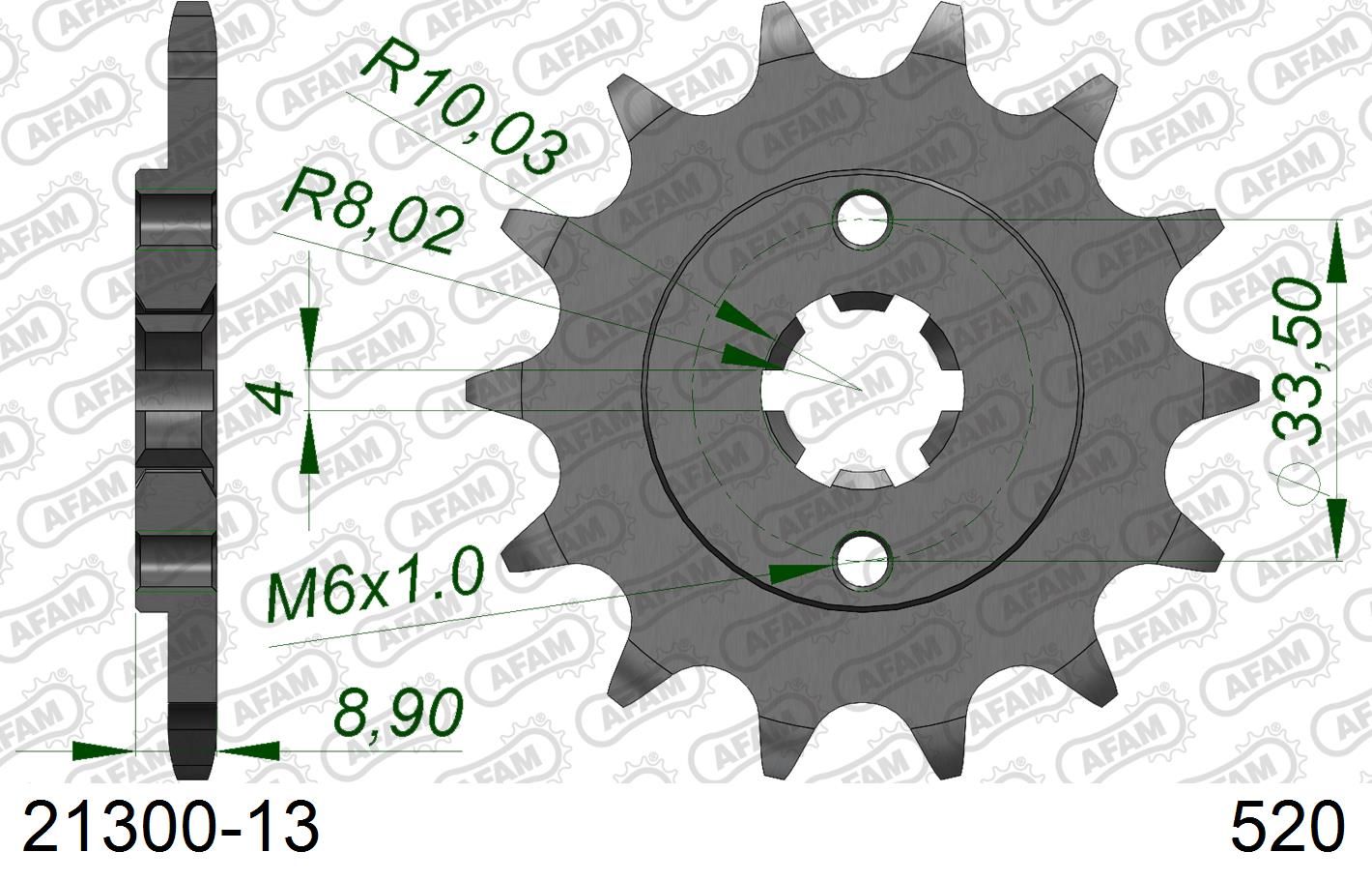 Roata dintata AFAM 21300-13