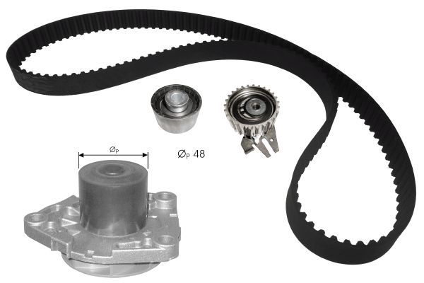 Pompe à eau + kit de courroie crantée