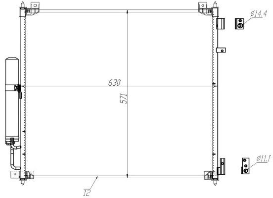 Condensator, climatizare MTR 13054885